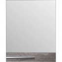 Зеркальный шкаф 60x75 см железный камень/белый R Runo Вудлайн 00-00001345