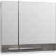 Зеркальный шкаф 85x75 см железный камень/белый Runo Вудлайн 00-00001347