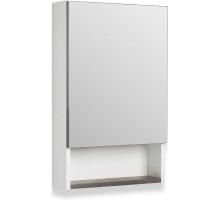 Зеркальный шкаф 40x65 см железный камень/белый R Runo Бари 00-00001384