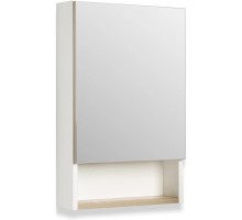 Зеркальный шкаф 40x65 см дуб крафт/белый R Runo Бари 00-00001380