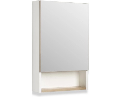 Зеркальный шкаф 40x65 см дуб крафт/белый R Runo Бари 00-00001380