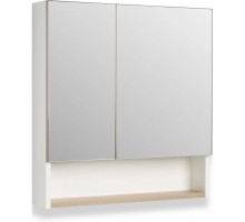 Зеркальный шкаф 60x65 см дуб крафт/белый Runo Бари 00-00001382