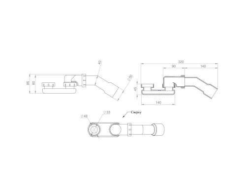 Ванна из литого мрамора 160x77 см Salini S-Sense Paola 101511G