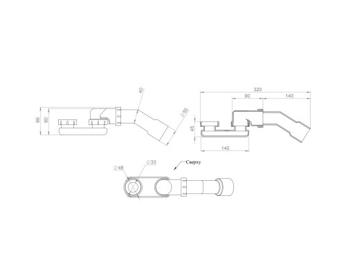 Ванна из литого мрамора 172x82 см Salini S-Stone Paola 101512SM