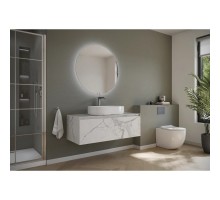 Комплект мебели белый мрамор 119,9 см Sancos Stone ST120SV + CN5023 + SF900