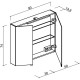 Комплект мебели дуб чарльстон 91 см Sancos Libra LB90ECH + CN7002 + Z900