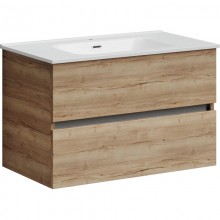 Тумба с раковиной дуб галифакс 81 см Sancos Urban UR80EG + CN7005