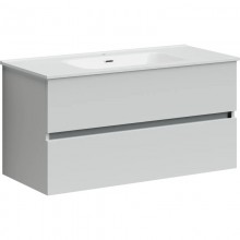 Тумба с раковиной белый глянец 101 см Sancos Urban UR100W + CN7003