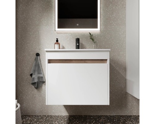 Комплект мебели белый глянец 61 см Sancos Smart SM60W + CN7001 + CI600