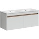 Комплект мебели белый глянец 121 см Sancos Smart SM120-2W + CN7004 + CI1200