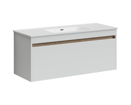 Комплект мебели белый глянец 121 см Sancos Smart SM120-1W + CN7006 + CI1200