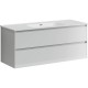 Комплект мебели белый глянец 121 см Sancos Cento CN120-1W + CN7006 + CI1200