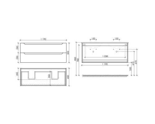 Комплект мебели белый глянец 121 см Sancos Norma 2.0 NR2.0120-2W + CN7004 + CI1200