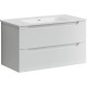 Комплект мебели белый глянец 91 см Sancos Norma 2.0 NR2.090W + CN7002 + PA900