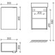 Тумба с раковиной белый глянец 37,5 см Sancos Mini MN35WL + CN5008