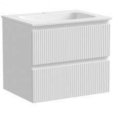 Тумба с раковиной белый матовый 61 см Sancos Snob T SNT60W + CN7011