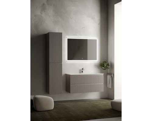 Комплект мебели серый матовый 101 см Sancos Snob R SNR100SM + CN7013 + CI1000