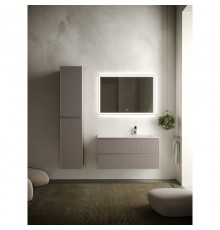 Комплект мебели серый матовый 101 см Sancos Snob R SNR100RSM + CN7015 + CI1000