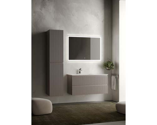 Комплект мебели серый матовый 101 см Sancos Snob R SNR100LSM + CN7014 + CI1000
