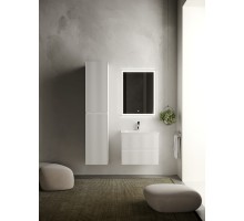 Комплект мебели белый матовый 61 см Sancos Snob R SNR60W + CN7011 + CI600