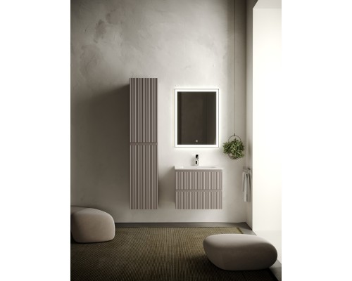 Комплект мебели серый матовый 61 см Sancos Snob R SNR60SM + CN7011 + CI600