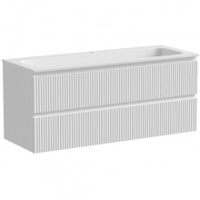 Тумба с раковиной белый матовый 121 см Sancos Snob R SNR120W + CN7017