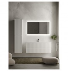Комплект мебели белый матовый 121 см Sancos Snob R SNR120W + CN7017 + CI1200
