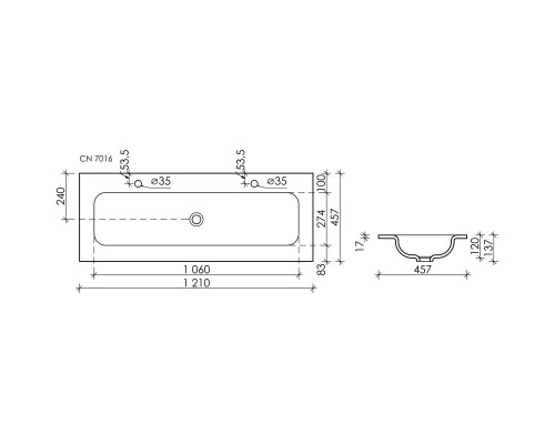 Комплект мебели белый матовый 121 см Sancos Very VR120W + CN7016 + SF1000