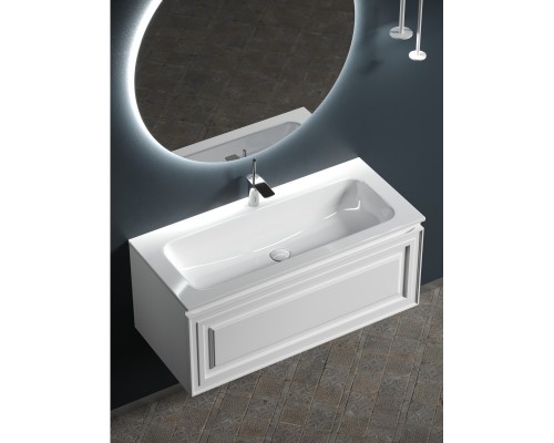 Комплект мебели белый матовый 101 см Sancos Very VR100W + CN7013 + SF900