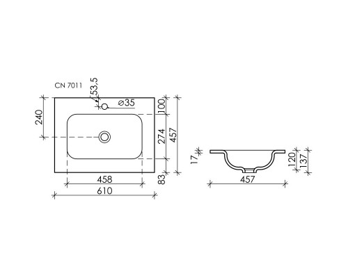 Комплект мебели белый матовый 61 см Sancos Very VR60W + CN7011 + SF600