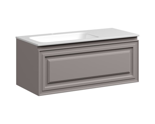 Комплект мебели серый матовый 101 см Sancos Very VR100LSM + CN7014 + SF900