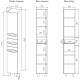 Пенал напольный белый глянец L Sanflor Анкона C0000002157