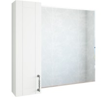 Зеркальный шкаф 82,2x71 см белый матовый L Sanflor Глория C000005758