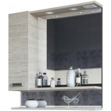 Зеркальный шкаф 69x73,6 см венге/орегон L Sanflor Техас C0000001974