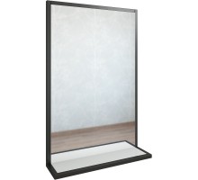 Зеркало 55,8x85 см белый матовый/черный Sanflor Норд C04717