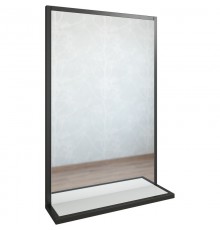 Зеркало 55,8x85 см белый матовый/черный Sanflor Норд C04717