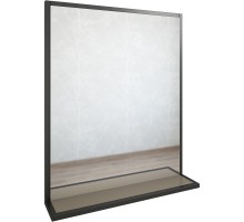 Зеркало 76,2x85 см тауп матовый/черный Sanflor Норд C08104