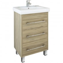 Тумба с раковиной швейцарский вяз 60,5 см Sanflor Ларго C0002106 + 4640021060773