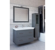 Комплект мебели серый матовый 105,8 см Sanflor Модена C02733 + 4640021067918 + C02731