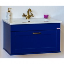 Тумба с раковиной индиго матовый 75 см Sanflor Ванесса C000005881 + 4640021062210
