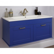 Тумба с раковиной индиго матовый 106,5 см Sanflor Ванесса C0002144 + 4640021064740