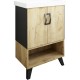 Комплект мебели дуб крафт золотой/черный матовый 60,5 см Sanflor Выборг C16293 + UM-MOD60SL/1 + C16295