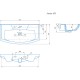 Тумба с раковиной венге/северное дерево светлое 87,5 см Sanflor Толедо H0000001279 + 4620008197456