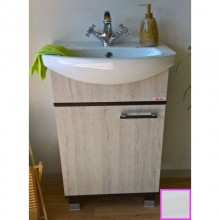 Тумба с раковиной венге/северное дерево светлое 50 см Sanflor Толедо H0000001283 + 4620008195766