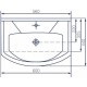 Комплект мебели венге/орегон 60 см Sanflor Толедо C0000001817 + 4620008196114 + C0000001816