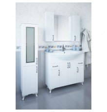 Комплект мебели белый матовый 100,5 см Sanflor Глория C000005714 + 1.WH11.0.255 + C000005694