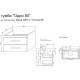 Тумба с раковиной белый глянец 80 см Sanflor Одри H0000001103 + 1.WH30.2.084
