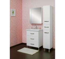 Комплект мебели белый глянец 70,5 см Sanflor Анкона C0000002170 + 4620008197746 + C0000002057