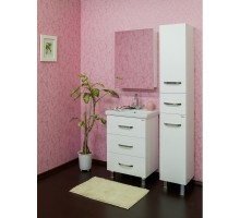 Комплект мебели белый глянец 60,5 см Sanflor Анкона C0000002004 + 4640021060773 + C0000002155