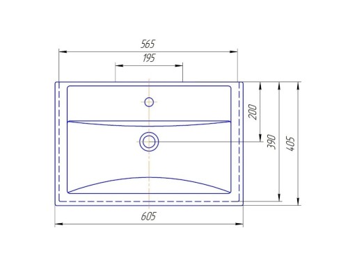 Комплект мебели белый глянец 60,5 см Sanflor Анкона C0000002004 + 4640021060773 + C0000002155